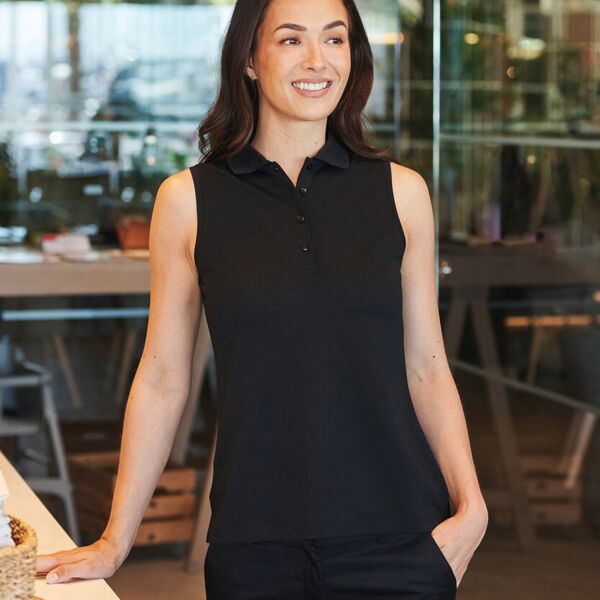 Women’s sleeveless Coolplus® polo shirt Thumbnail