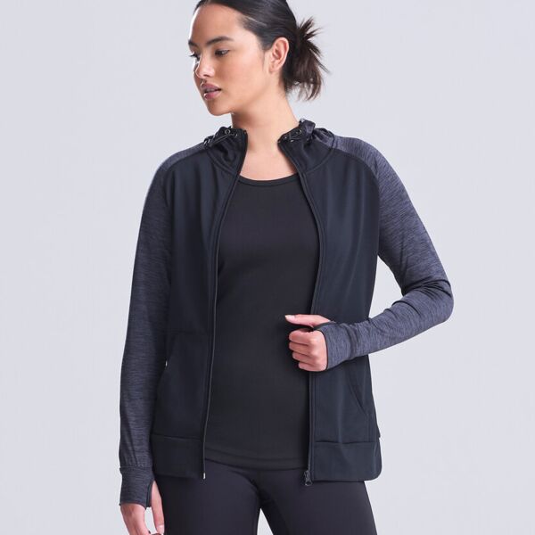 Women's cool contrast zoodie Thumbnail